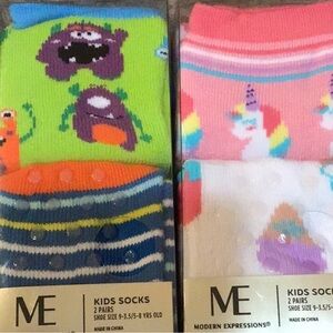 SALE💗Kid’s WARM Socks w/grip bottom-Monster and/or Unicorn Designs